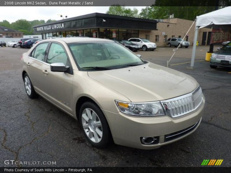 Dune Pearl Metallic / Sand 2008 Lincoln MKZ Sedan