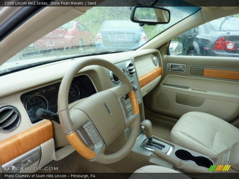 Dune Pearl Metallic / Sand 2008 Lincoln MKZ Sedan