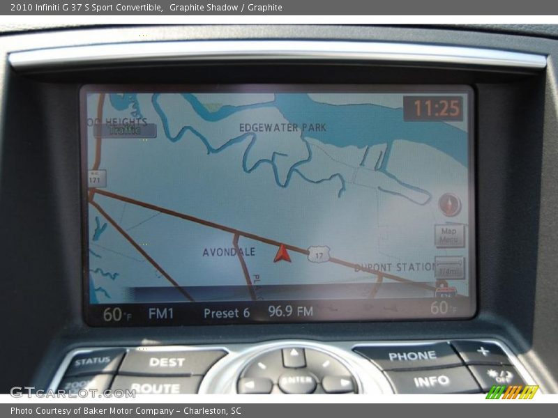 Navigation of 2010 G 37 S Sport Convertible