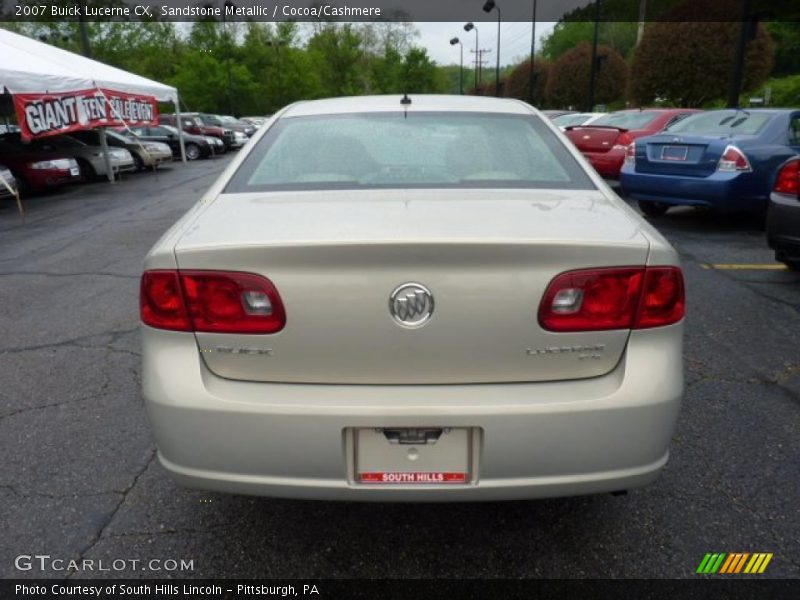 Sandstone Metallic / Cocoa/Cashmere 2007 Buick Lucerne CX