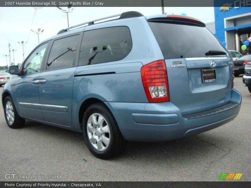 South Pacific Blue / Gray 2007 Hyundai Entourage SE