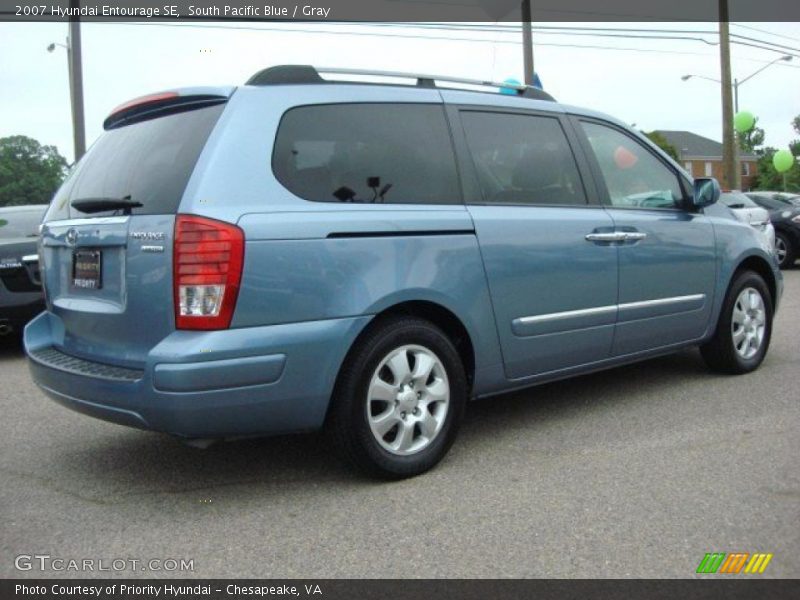South Pacific Blue / Gray 2007 Hyundai Entourage SE