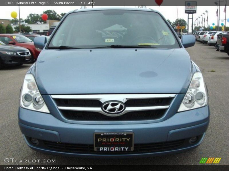 South Pacific Blue / Gray 2007 Hyundai Entourage SE