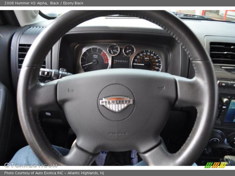 Black / Ebony Black 2008 Hummer H3 Alpha
