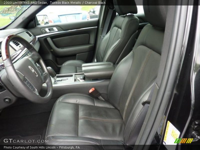 Tuxedo Black Metallic / Charcoal Black 2009 Lincoln MKS AWD Sedan