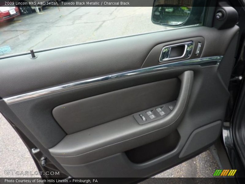 Tuxedo Black Metallic / Charcoal Black 2009 Lincoln MKS AWD Sedan