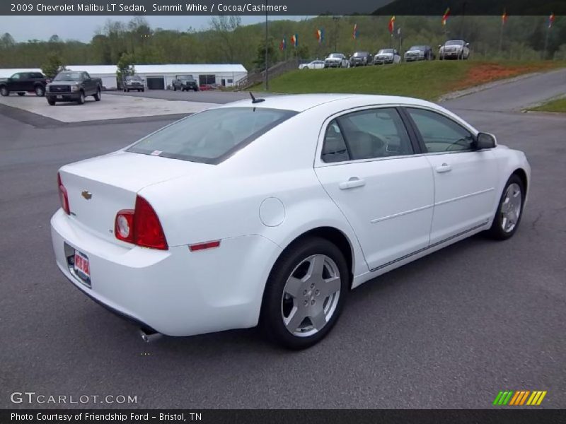 Summit White / Cocoa/Cashmere 2009 Chevrolet Malibu LT Sedan