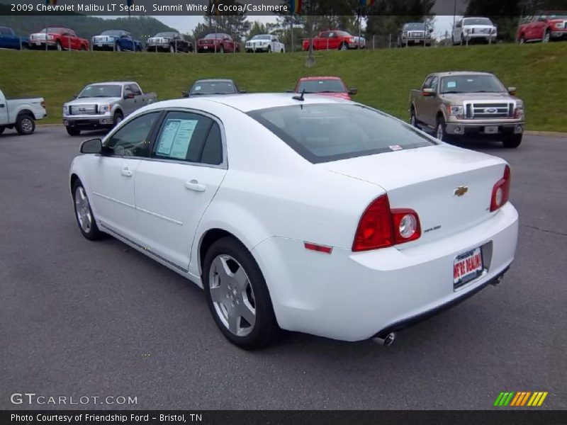 Summit White / Cocoa/Cashmere 2009 Chevrolet Malibu LT Sedan