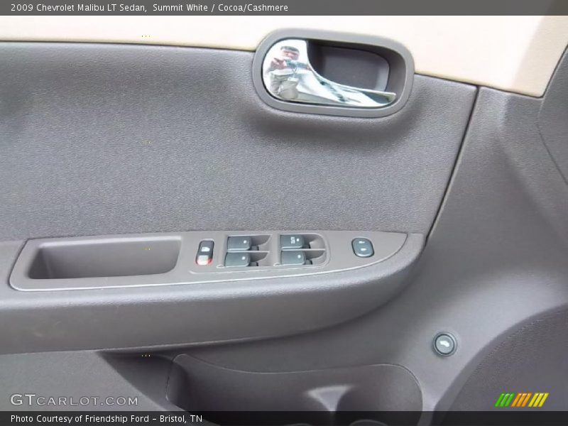 Summit White / Cocoa/Cashmere 2009 Chevrolet Malibu LT Sedan