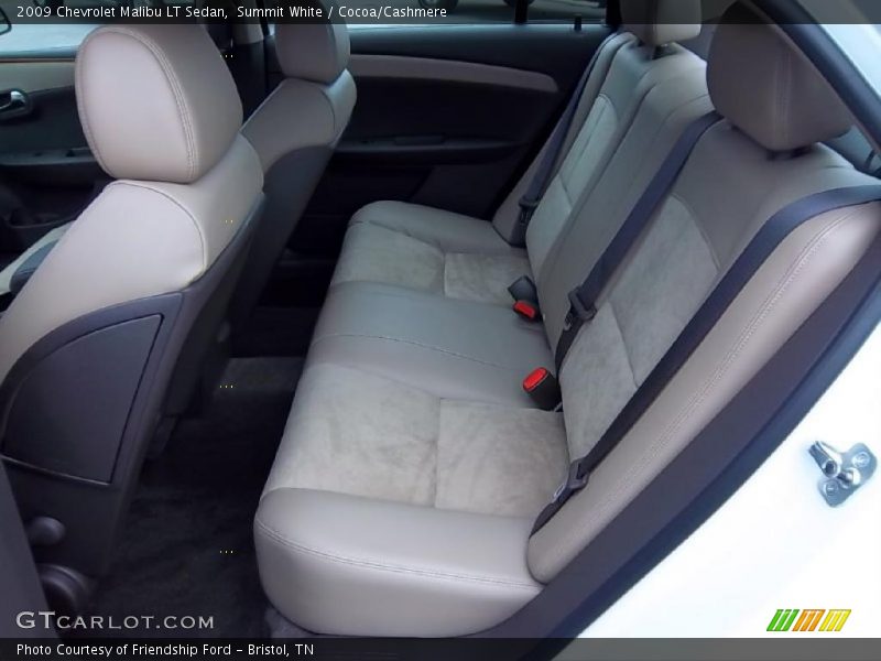 Summit White / Cocoa/Cashmere 2009 Chevrolet Malibu LT Sedan