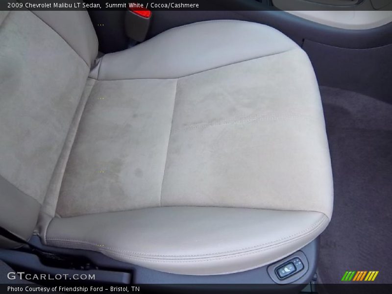 Summit White / Cocoa/Cashmere 2009 Chevrolet Malibu LT Sedan