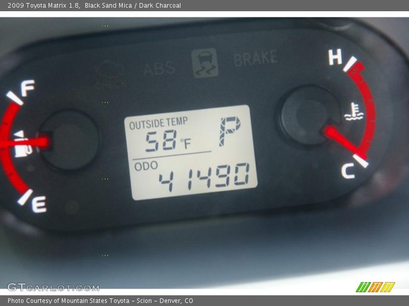 Black Sand Mica / Dark Charcoal 2009 Toyota Matrix 1.8