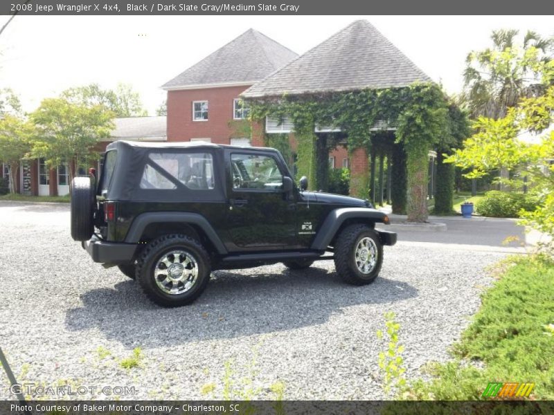 Black / Dark Slate Gray/Medium Slate Gray 2008 Jeep Wrangler X 4x4