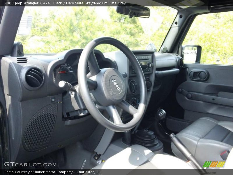 Black / Dark Slate Gray/Medium Slate Gray 2008 Jeep Wrangler X 4x4