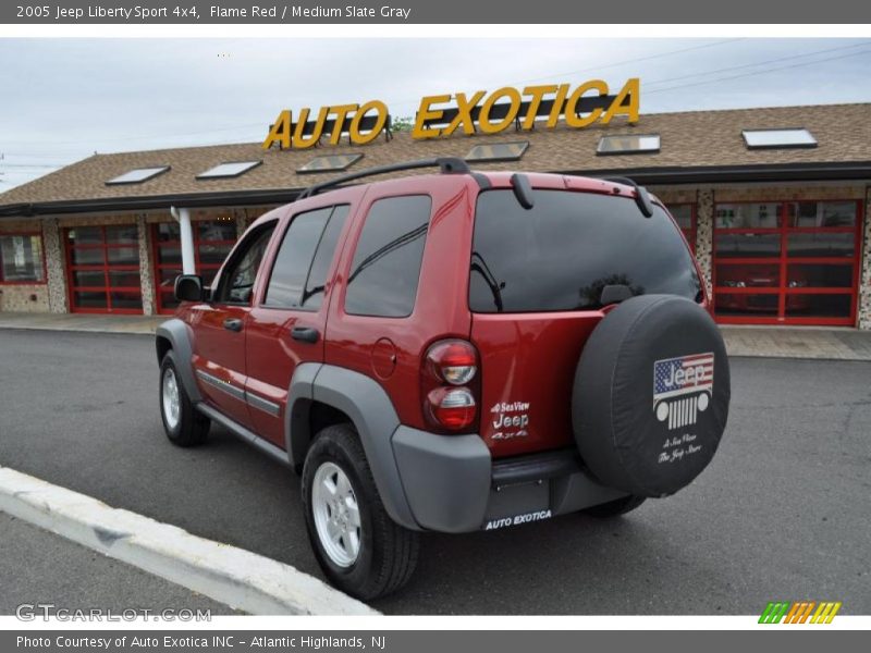 Flame Red / Medium Slate Gray 2005 Jeep Liberty Sport 4x4