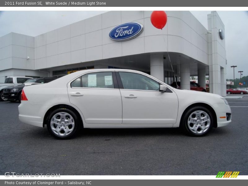 White Suede / Medium Light Stone 2011 Ford Fusion SE