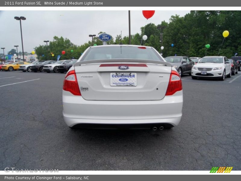 White Suede / Medium Light Stone 2011 Ford Fusion SE