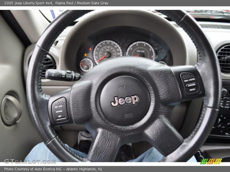Flame Red / Medium Slate Gray 2005 Jeep Liberty Sport 4x4