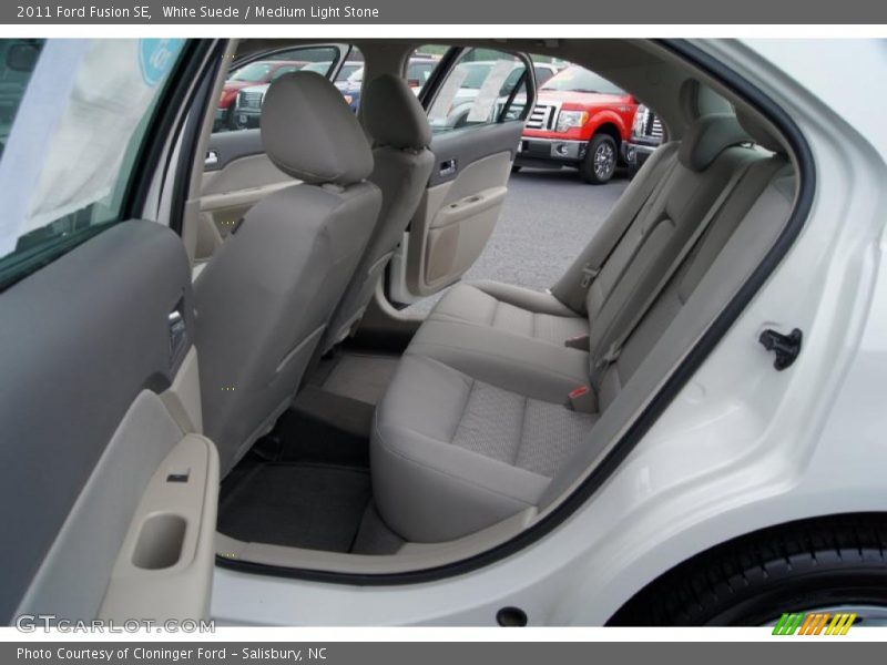 White Suede / Medium Light Stone 2011 Ford Fusion SE