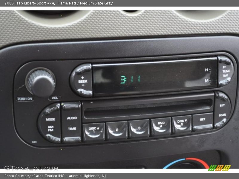 Flame Red / Medium Slate Gray 2005 Jeep Liberty Sport 4x4