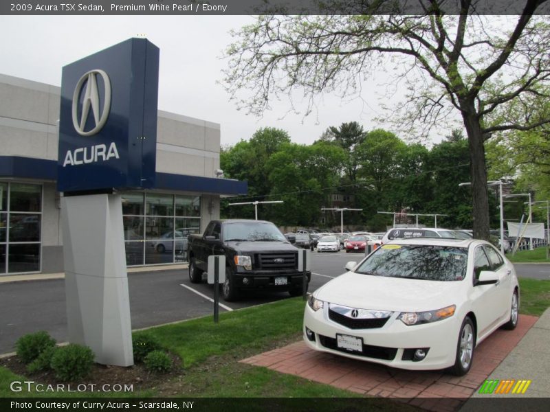 Premium White Pearl / Ebony 2009 Acura TSX Sedan