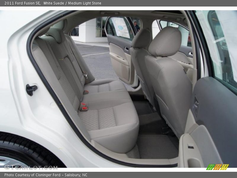White Suede / Medium Light Stone 2011 Ford Fusion SE