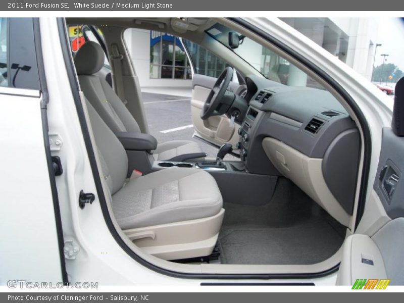 White Suede / Medium Light Stone 2011 Ford Fusion SE