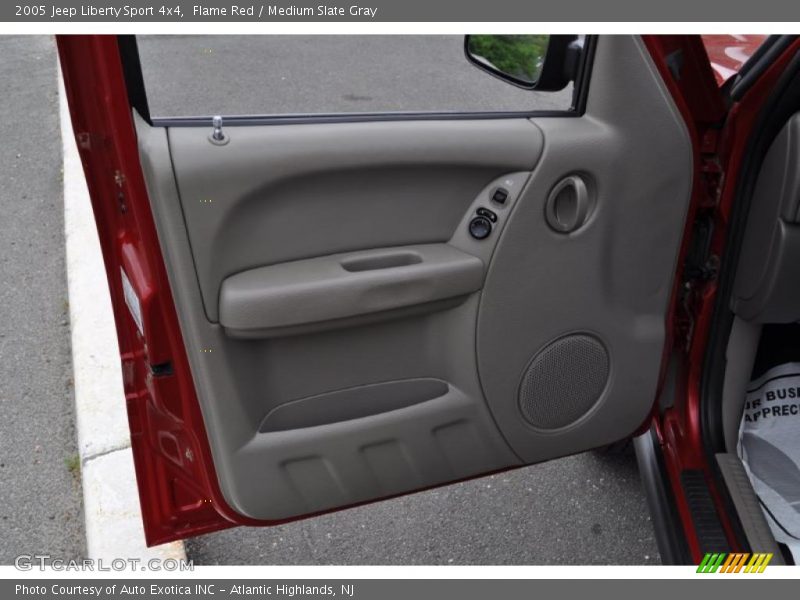 Flame Red / Medium Slate Gray 2005 Jeep Liberty Sport 4x4