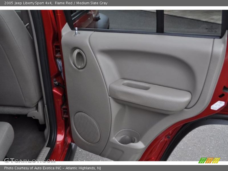 Flame Red / Medium Slate Gray 2005 Jeep Liberty Sport 4x4