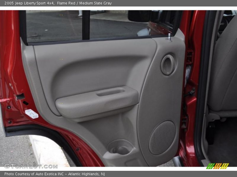 Flame Red / Medium Slate Gray 2005 Jeep Liberty Sport 4x4