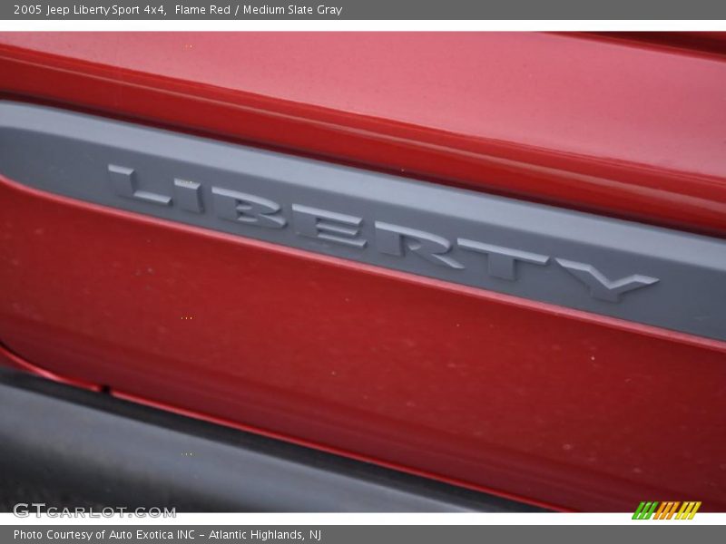 Flame Red / Medium Slate Gray 2005 Jeep Liberty Sport 4x4