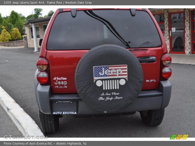 Flame Red / Medium Slate Gray 2005 Jeep Liberty Sport 4x4