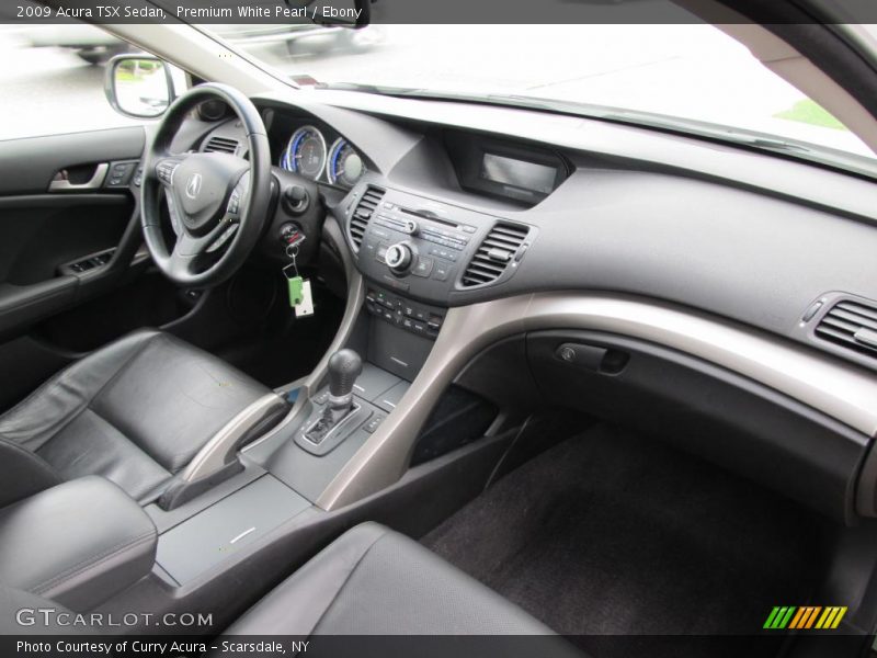 Premium White Pearl / Ebony 2009 Acura TSX Sedan