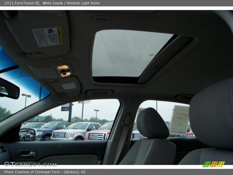 White Suede / Medium Light Stone 2011 Ford Fusion SE