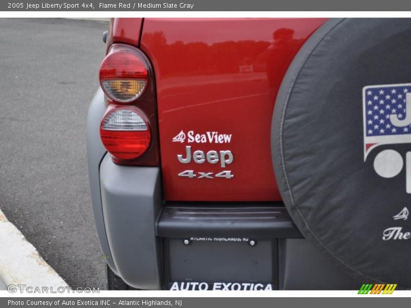 Flame Red / Medium Slate Gray 2005 Jeep Liberty Sport 4x4