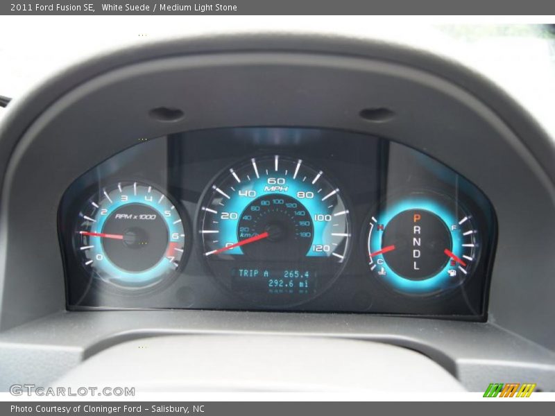 White Suede / Medium Light Stone 2011 Ford Fusion SE
