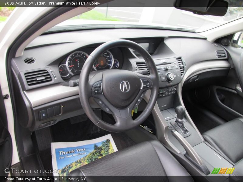 Premium White Pearl / Ebony 2009 Acura TSX Sedan