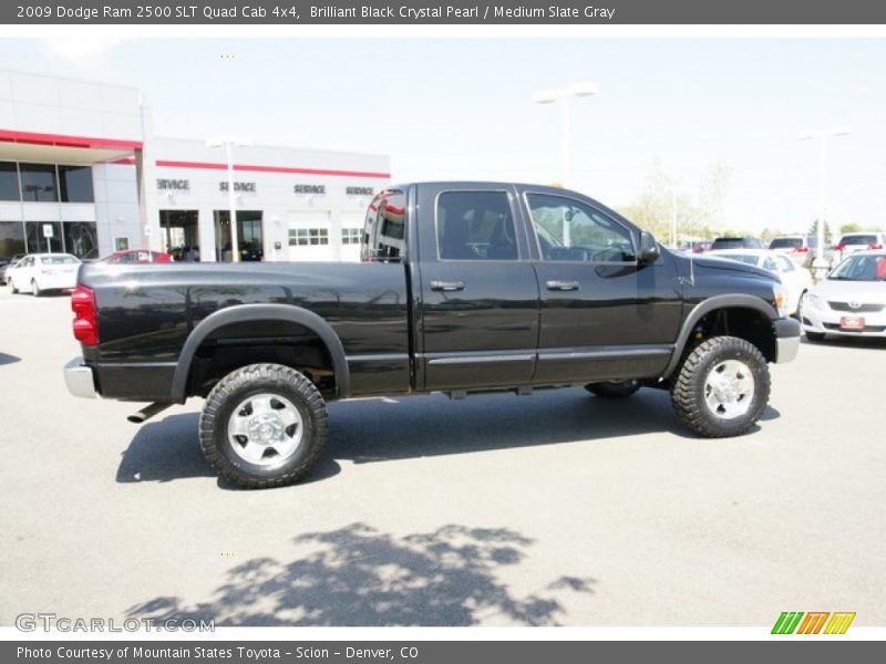 Brilliant Black Crystal Pearl / Medium Slate Gray 2009 Dodge Ram 2500 SLT Quad Cab 4x4
