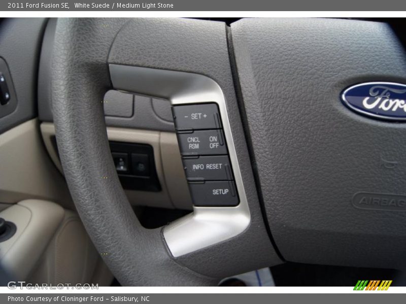 White Suede / Medium Light Stone 2011 Ford Fusion SE