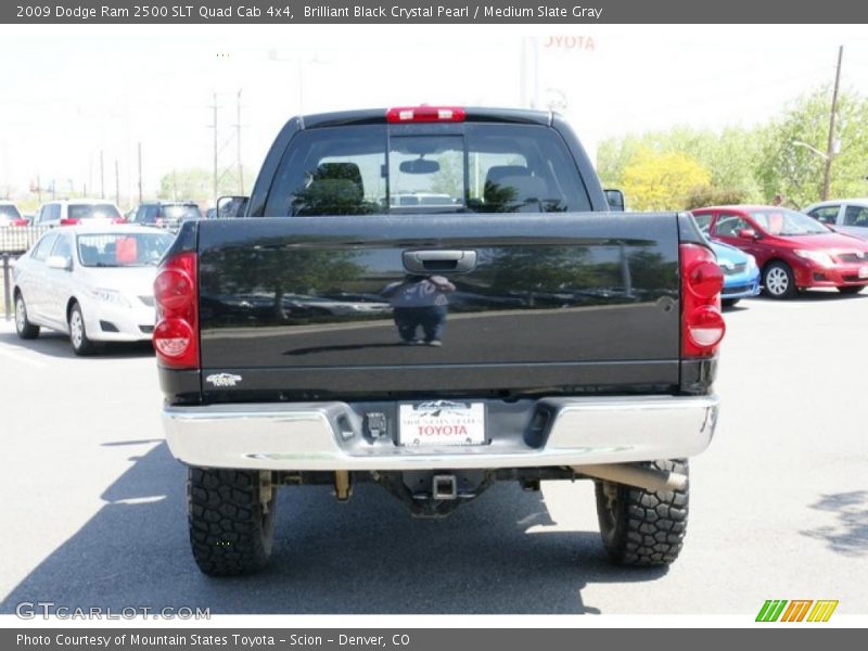 Brilliant Black Crystal Pearl / Medium Slate Gray 2009 Dodge Ram 2500 SLT Quad Cab 4x4