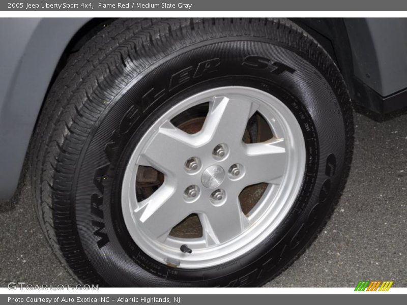 Flame Red / Medium Slate Gray 2005 Jeep Liberty Sport 4x4