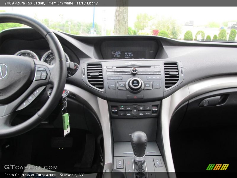 Premium White Pearl / Ebony 2009 Acura TSX Sedan