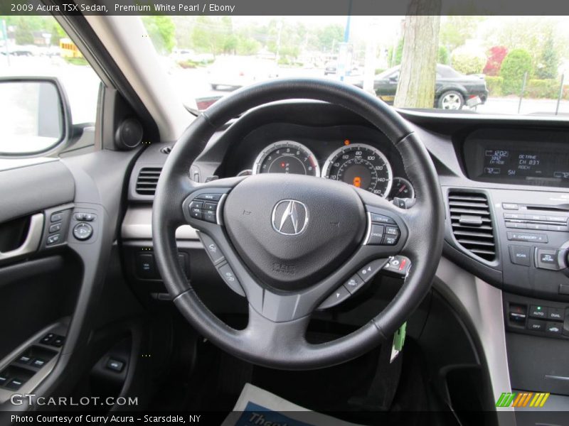 Premium White Pearl / Ebony 2009 Acura TSX Sedan