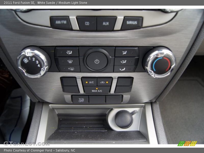White Suede / Medium Light Stone 2011 Ford Fusion SE