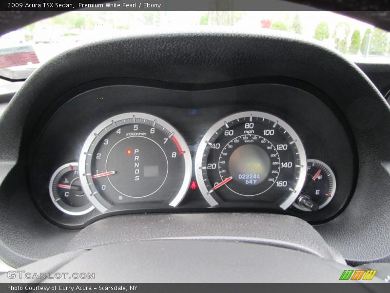 Premium White Pearl / Ebony 2009 Acura TSX Sedan