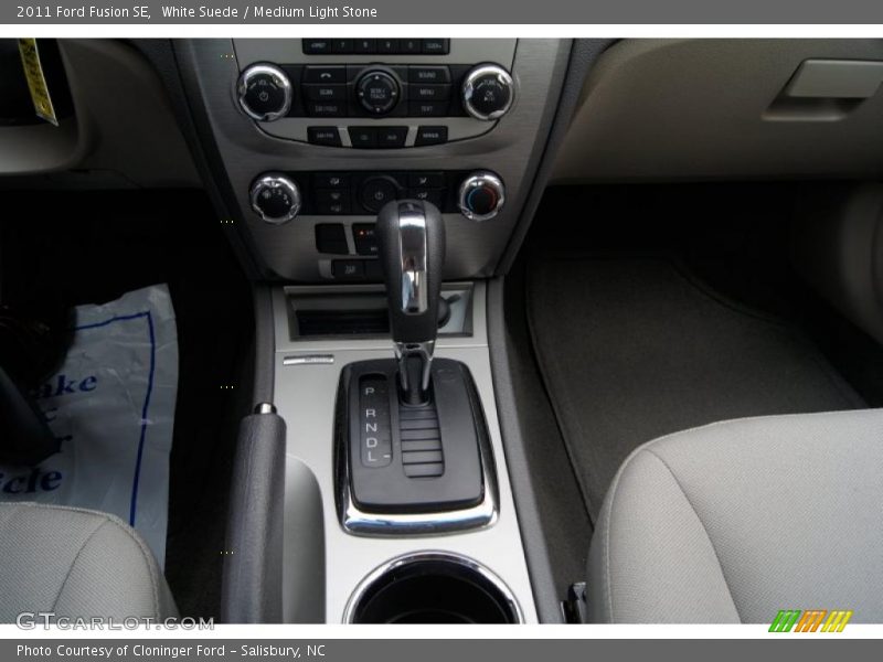 White Suede / Medium Light Stone 2011 Ford Fusion SE