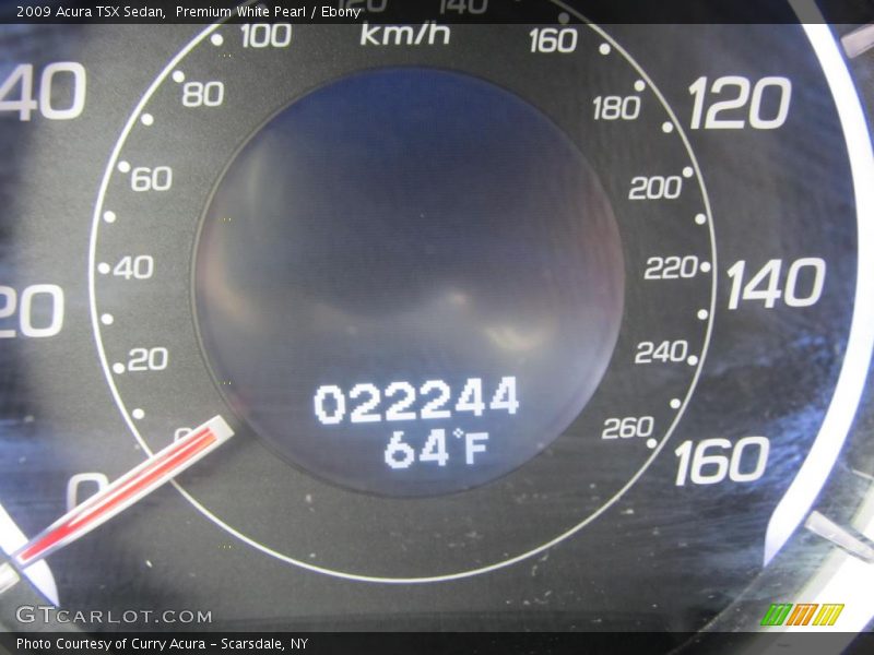 Premium White Pearl / Ebony 2009 Acura TSX Sedan