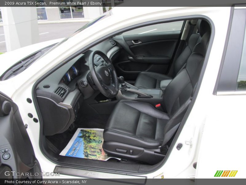 Premium White Pearl / Ebony 2009 Acura TSX Sedan
