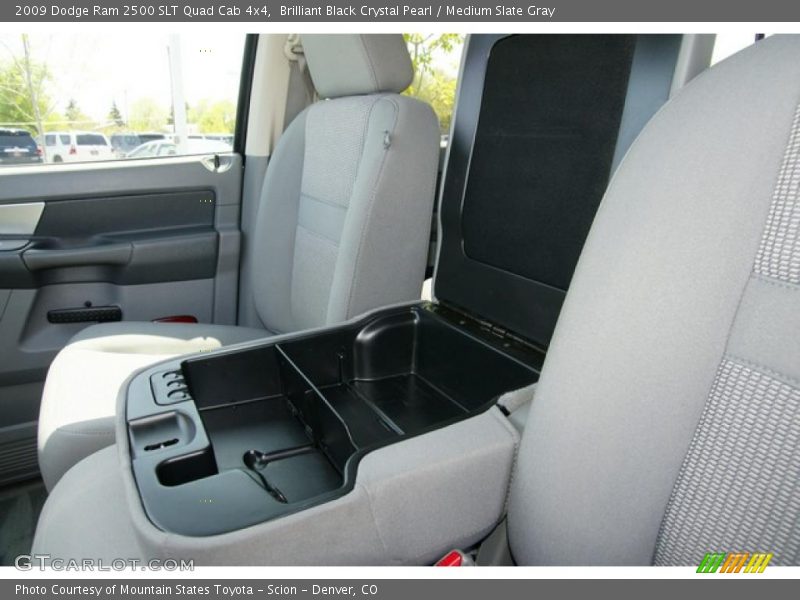 Brilliant Black Crystal Pearl / Medium Slate Gray 2009 Dodge Ram 2500 SLT Quad Cab 4x4
