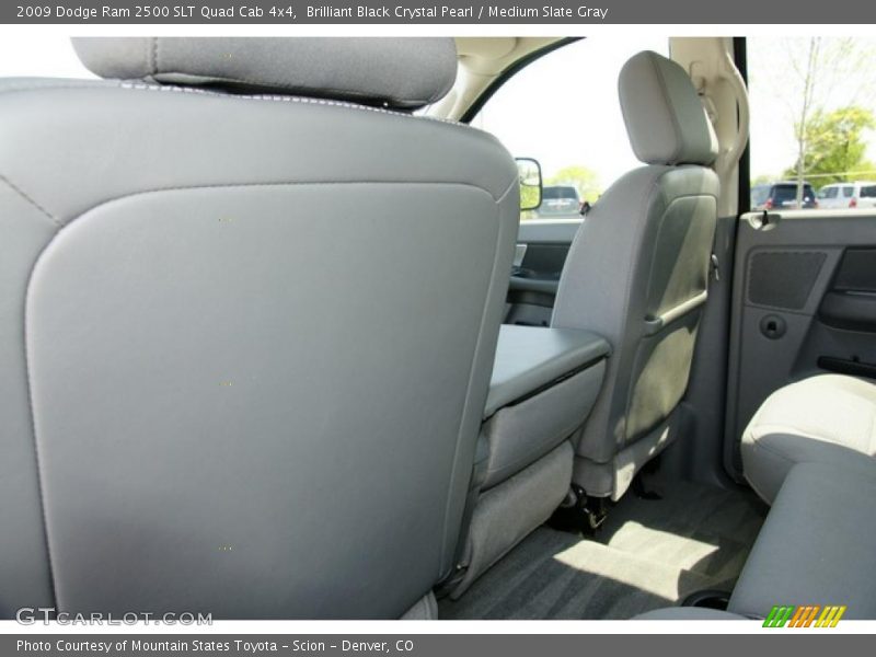 Brilliant Black Crystal Pearl / Medium Slate Gray 2009 Dodge Ram 2500 SLT Quad Cab 4x4